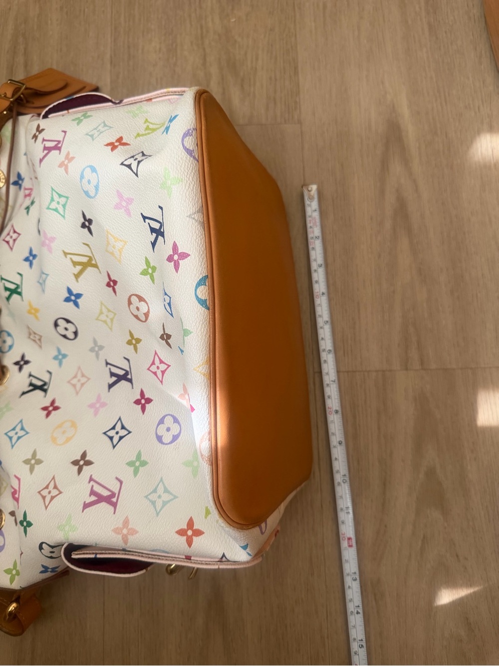 Louis Vuitton x Murakami Vintage White Multicolor Monogram LV Noe Bucket Bag - Picture 3 of 16